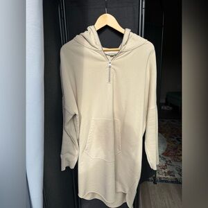 All Saints Light Pink Sweatshirt Hoodie Dress Size Medium